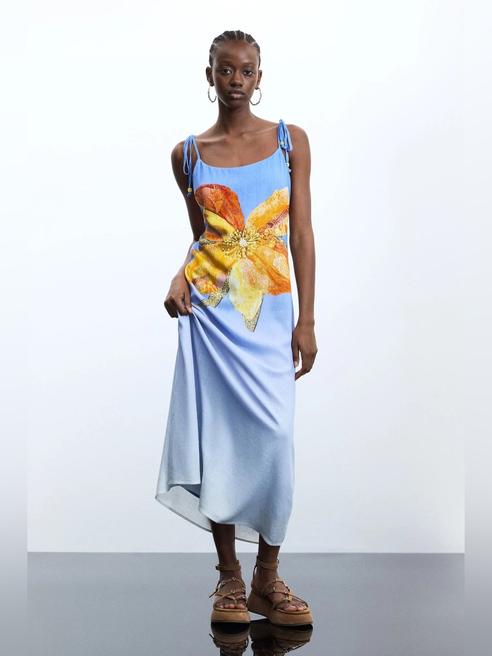 Desigual PRINTED LONG DRESS L